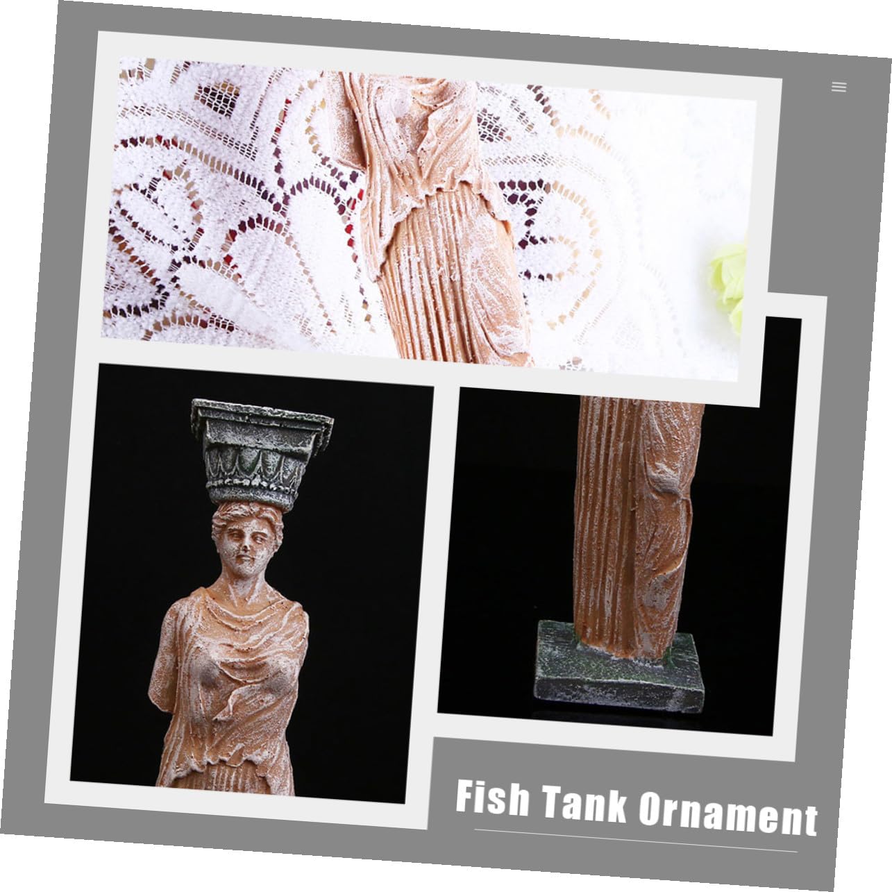 SHINEOFI 2 Piezas Figura Decorativa de Acuario, Adorno Suave y Natural para Pecera, de Resina Adecuado para Entornos Acuáticos