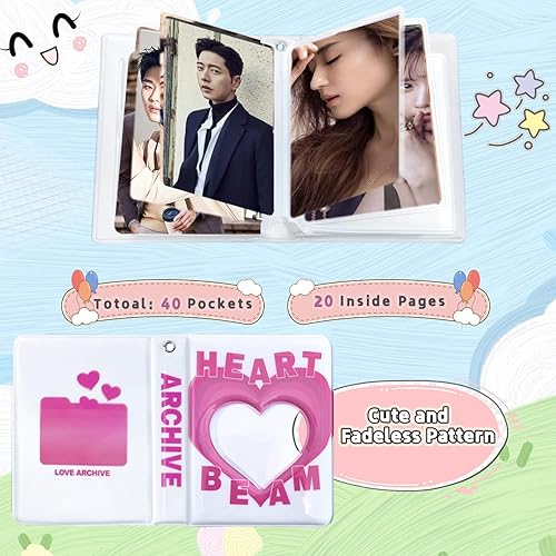 Miniatura 2 de Kpop Carpeta para tarjetas fotográficas, 3 pulgadas, soporte para tarjetas fotográficas Kpop, mini álbum de fotos, álbum Kpop, libro de
