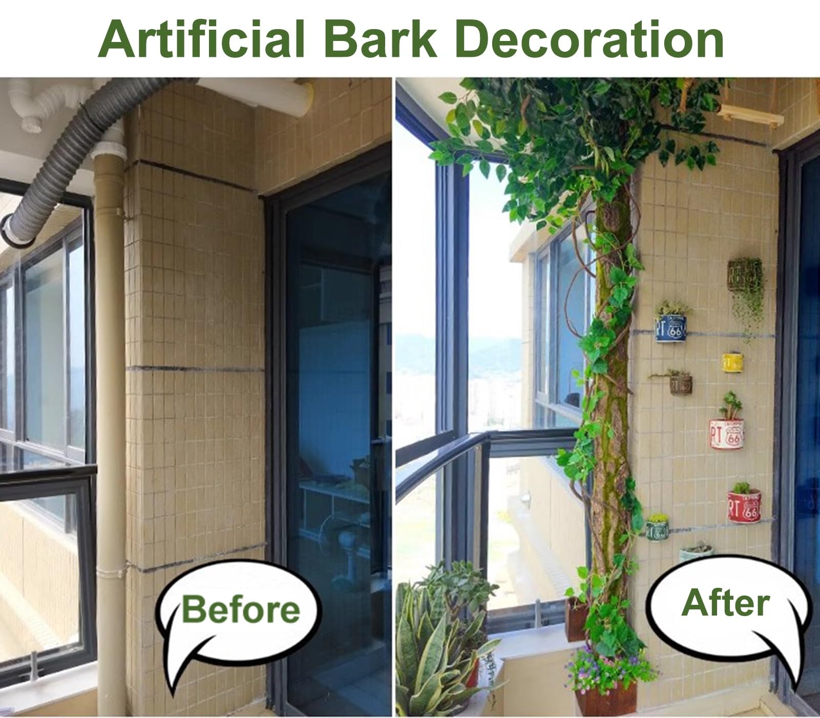 Musgo Artificial Decoración de Pared de Planta de Musgo Artificial, Fondo de Terrario de Corcho para Reptiles, Césped Artificial para Manualidades, Patio Balcón Paisaje Suministros Florales Falsos ( S