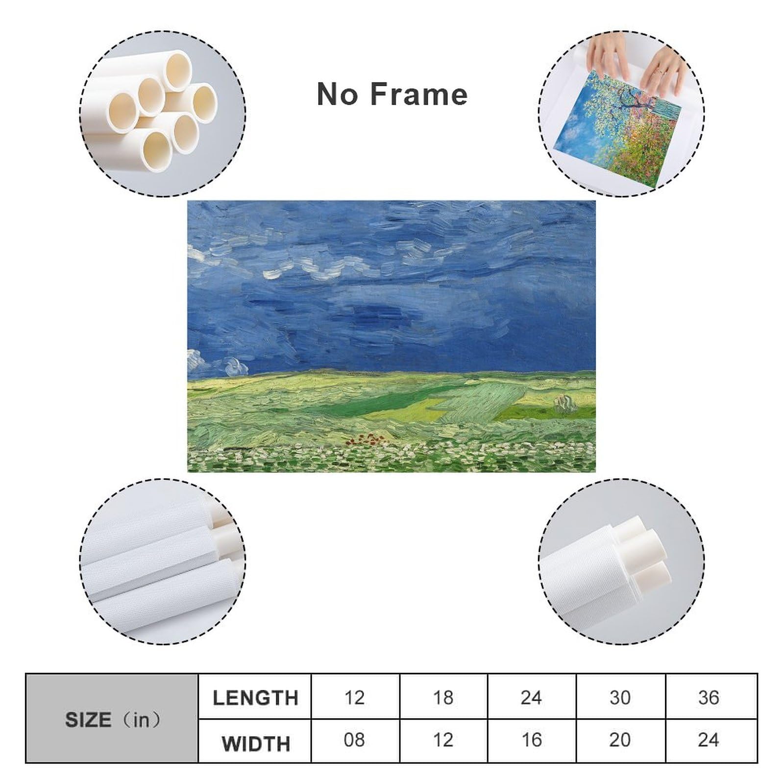 Amazon.co.jp: Van Gogh フィンセント・ファン・ゴッホ 『荒れ模様の空