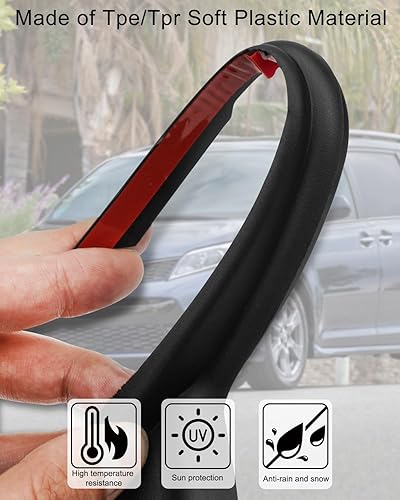 Miniatura 4 de Panel frontal mejorado para capó del limpiaparabrisas para reemplazar 53866-08020 y 53867-08020 para Toyota Sienna Van 2011 2012 2013 2014 2015 2016