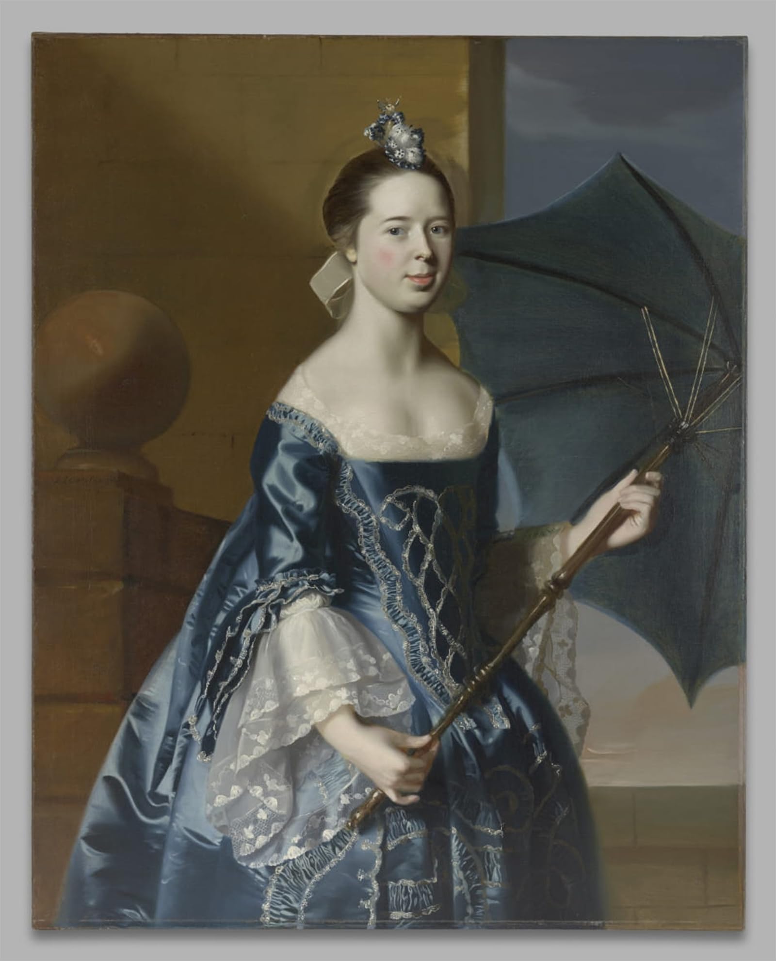 RZHRHJES Retro Picture Portrait Oil Painting Modern Wall Artwork Mary Toppan Pickman by Singleton Copley Canvas Poster for Home Decor 60x90cm