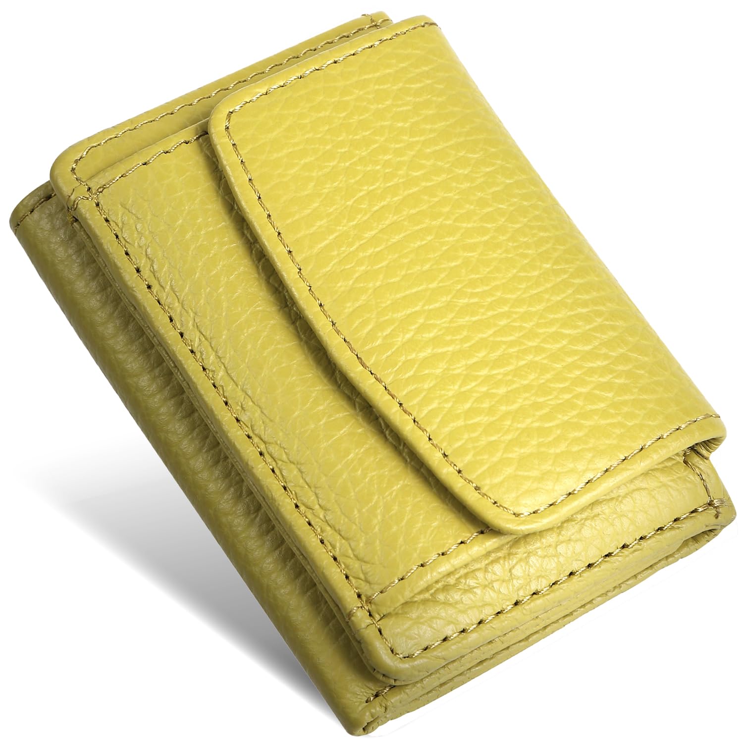 Izabella…◇蚤の市　カーキ　38 クロコパターン×フレンチカーフ] ミニスナップウォレットcolor