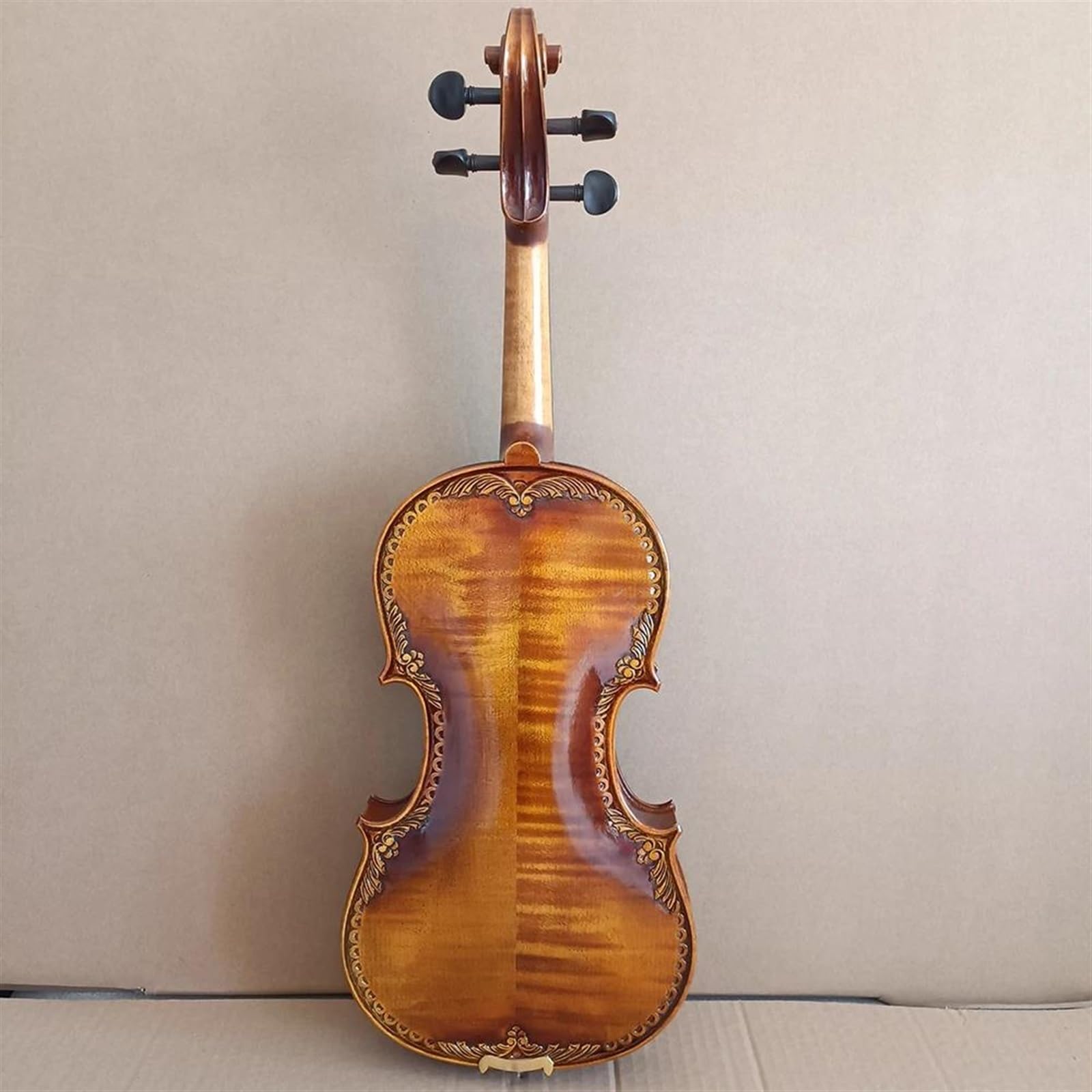 Violín instrumento musical Violín 4/4 Tallado A Mano En Madera De Abeto Europeo Grabado Profesional