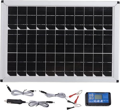Miniatura 6 de 100W 18V Panel Solar estabilizado 100 vatios Airpla Controller Aviones Barcos Cargador Mppt Kit silicio monocristalino para azul Set 18 Volt