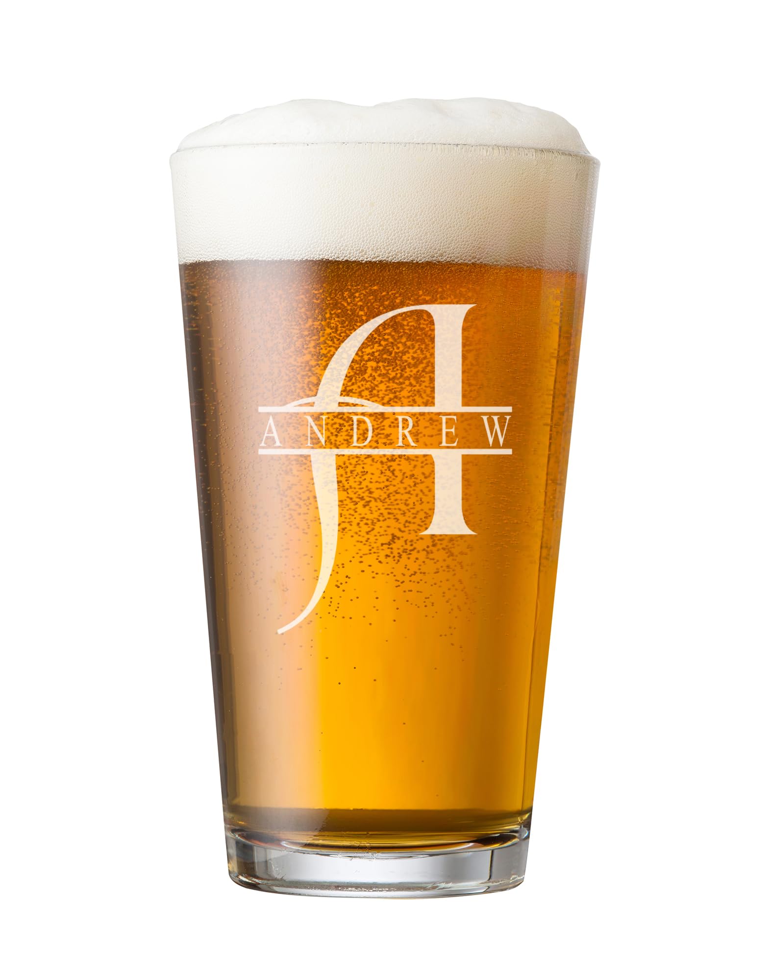 ukgiftstoreonline Personalised Engraved Pint Glass, 568ml/20oz, Name and Letter Customisation