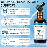 Vista 6 de Tratamiento para la tos de la perrera para perros, gotas de hierbas para la tos de la perrera - 2.02 onzas líquidas / 2.0 fl oz