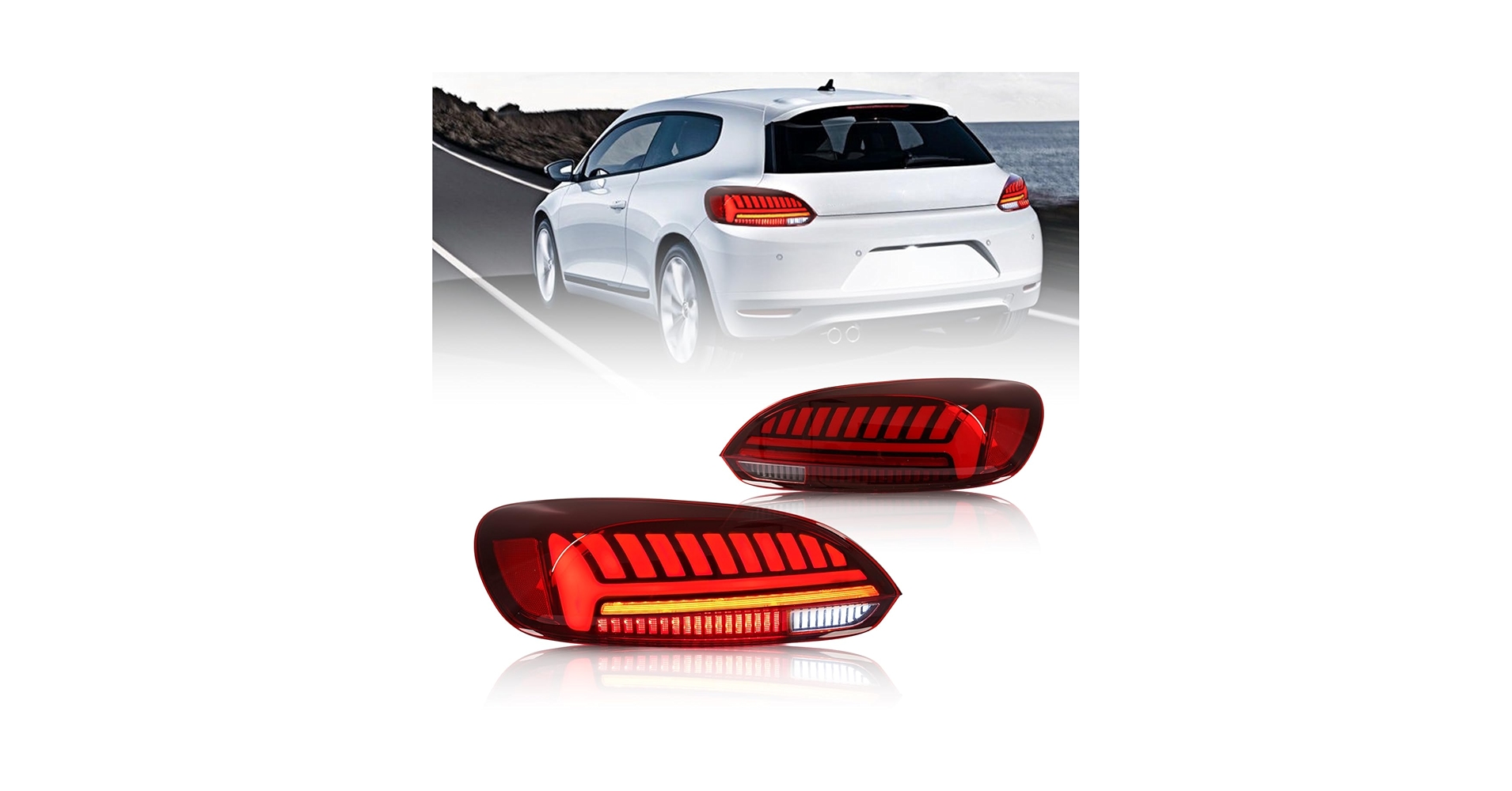 Volkswagen　シロッコ　スモークテールライトLED 楽天市場】シロッコ 高輝度ウインカーLED仕様 LEDテールランプ