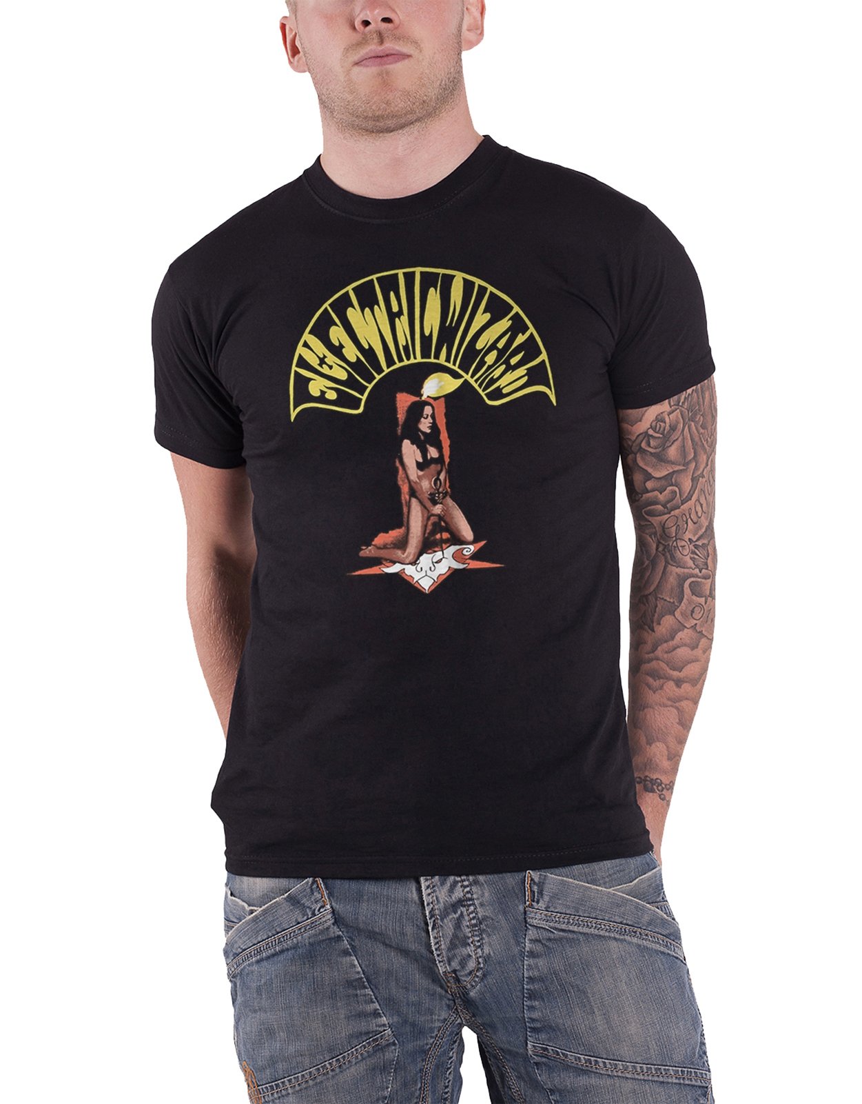 Electric Wizard T Shirt Come to The Sabbath Band Logo Official Mens Black