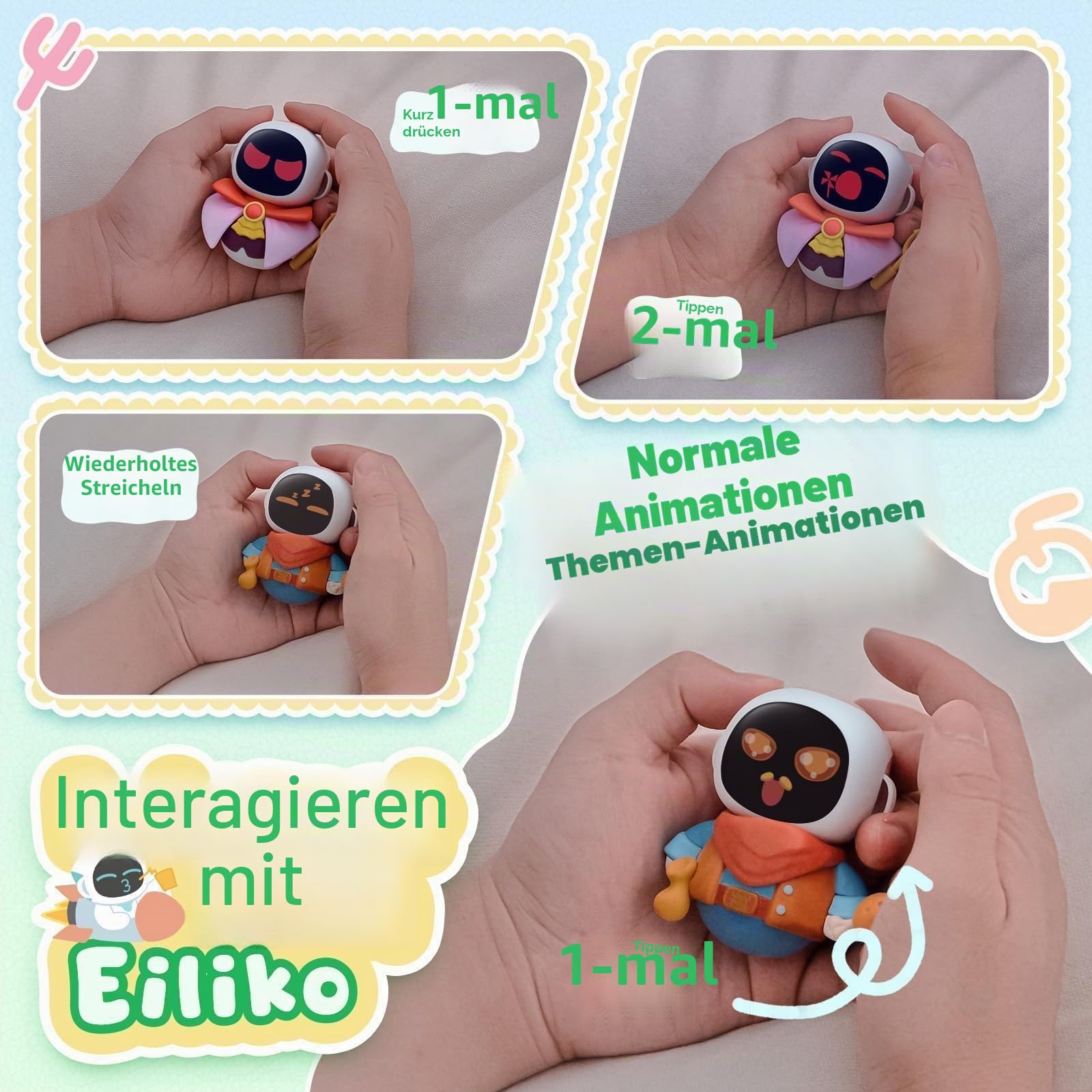Eiliko Swappable Themed Bodies SpinKit I - Kommt mit 4 Themenkörpern, die zu Ihrer Stimmung oder Ihrem Stil passen. Tauschen Sie die Muschel aus, entsperren Sie ganz Neue Animationen