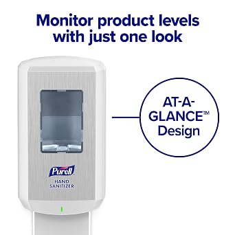 PURELL CS8 Automatic Hand Sanitizer Dispenser, White, for PURELL CS8 1200 mL Hand Sanitizer Refills (Pack of 1) 7820-01