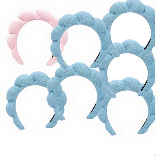sHUXI Diadema de spa para mujer diadema de maquillaje diadema de burbujas diadema hinchada diadema de spa de esponja para lavar cara eliminación de disponible en Yaxa Guatemala