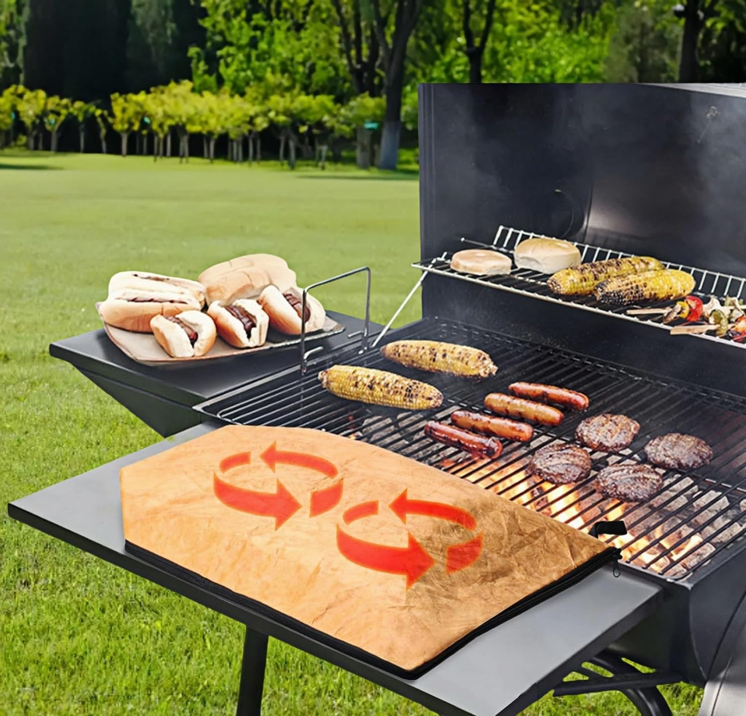 Picnic Essentials Barbecue Blanket, Barbecue Blanket, Meat Insulation Bag, Outdoor Moisturizing Barbecue Blanket, Can Be Used to Keep Various Meats Warm - Perfect for Outdoor Party Barbecue