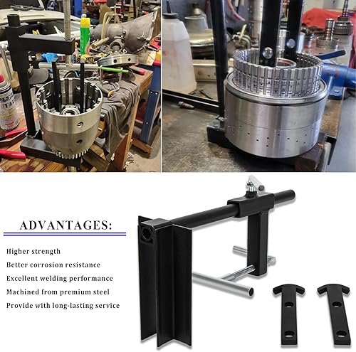 Miniatura 4 de Bonbo T-0158 Herramienta de transmisión de resorte compresor de tambor de embrague universal resistente de acero