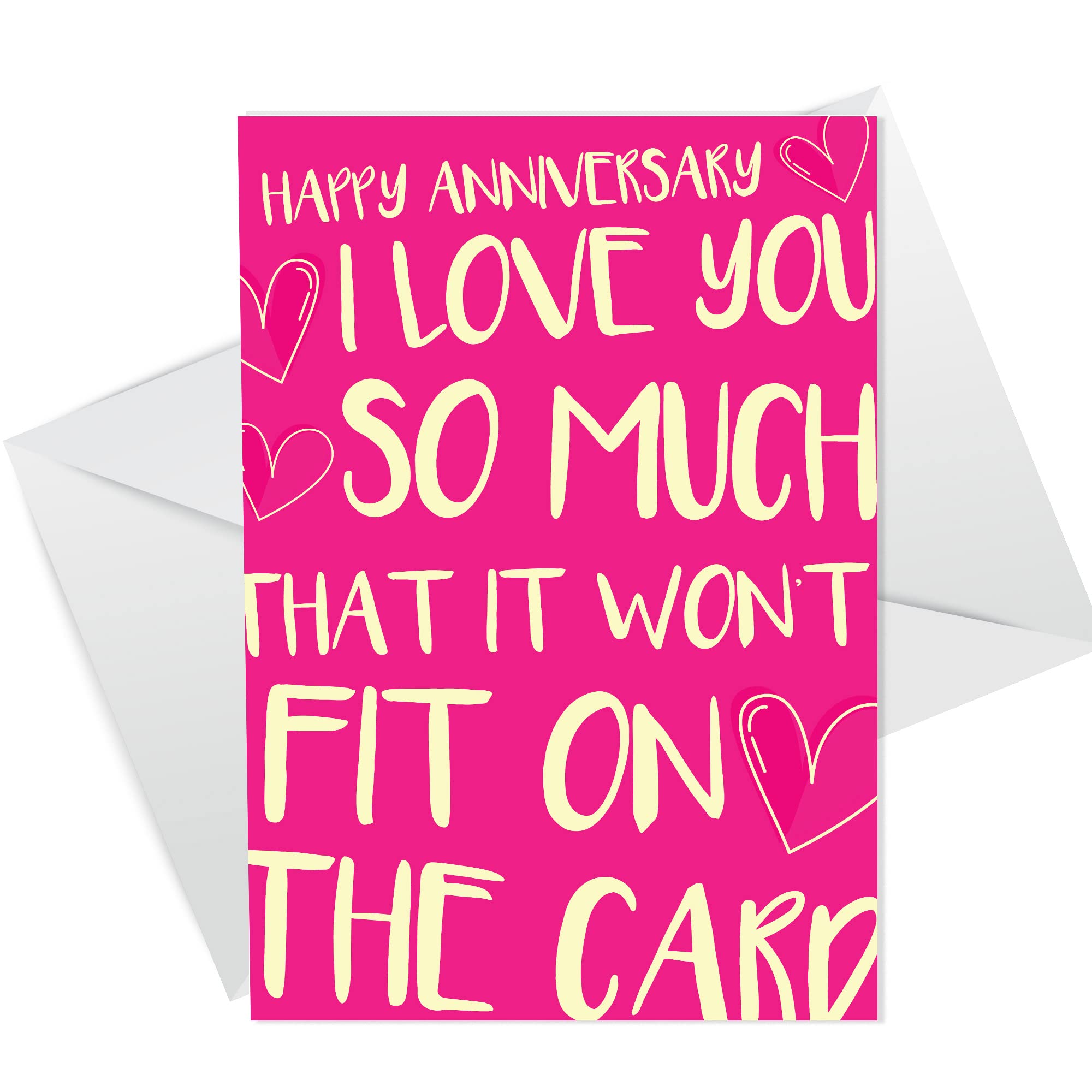 RED OCEAN Funny Anniversary Card For Husband Boyfriend Husband Girlfriend Novelty Card For Him Her