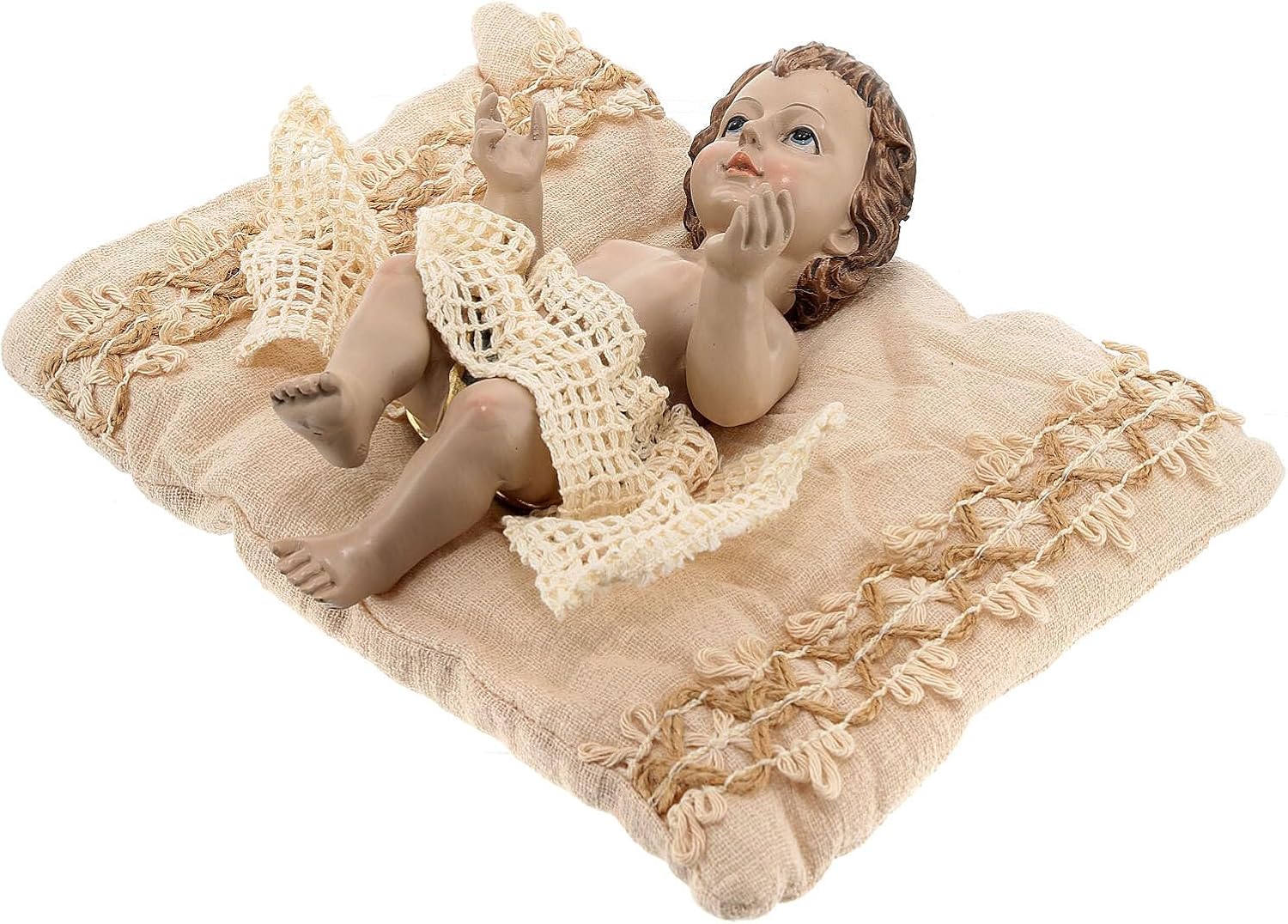 Baby Jesus Nativity Figurine 18 cm Resin Cloth