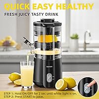 Vista 2 de Electric Lemon Juicer, Hand-Free Citrus Juicer Machine with Cleaning Brush, Automatic Juice Squeezer for Lemon, Lime, Grapefruit, Pomegranate