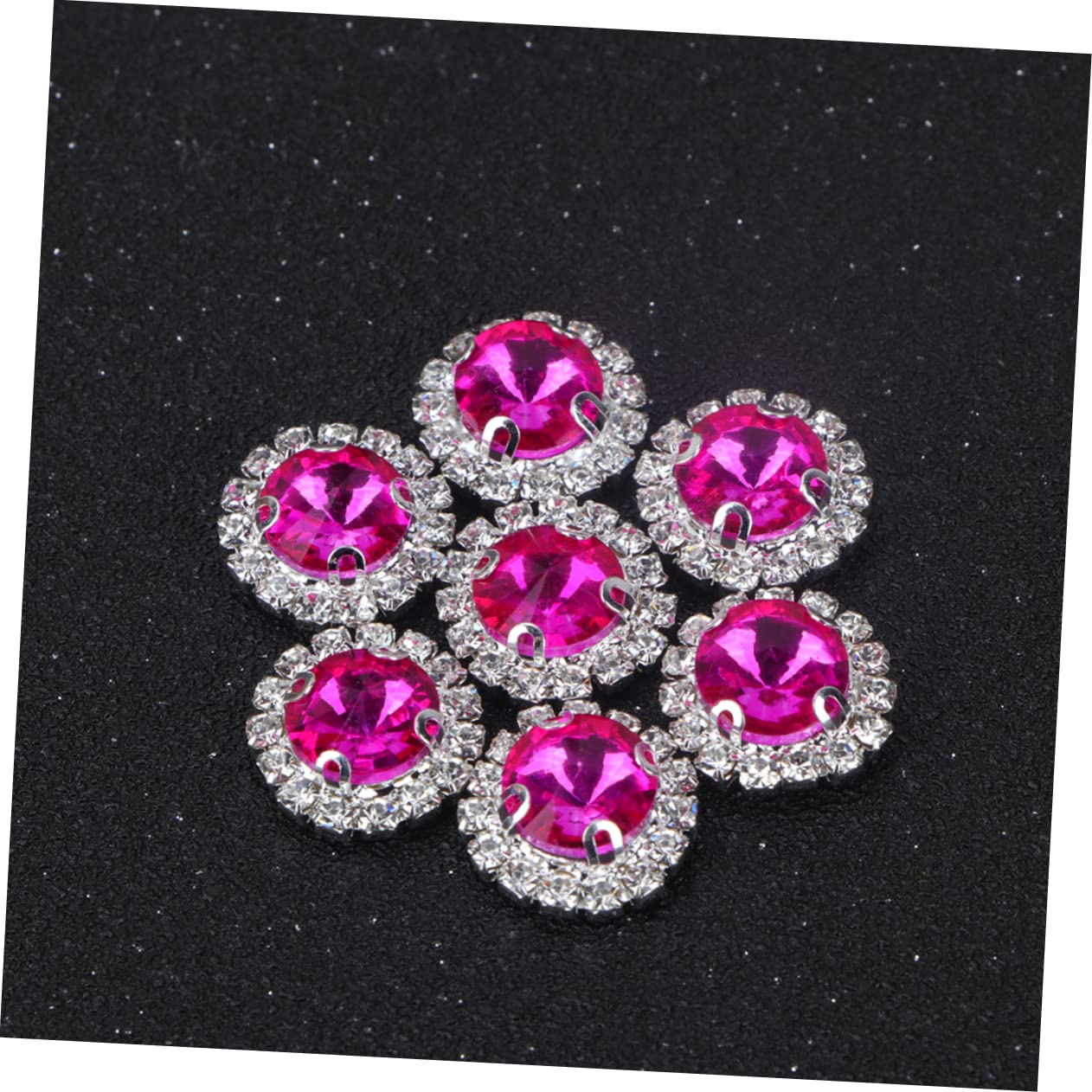 Lurrose 60stücke Farbige Flachrücken-rhinestones Für Dekorationen Kunststein Strass Für Hochzeiten Jubiläen Bastelprojekte Und Tischstreu Für Kreative Designs