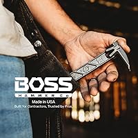 Vista 7 de Boss Hammer 9" Boss Paw - Extractor de clavos tipo pata de gato de acero de grado de construcción con 4 puntos de extracción, llave hexagonal