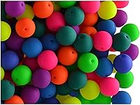 Vista 20 de SCARA - Cuentas redondas de vidrio checo de 0.35 onzas (0.08 pulgadas), cuentas de vidrio neón (activas con rayos UV) para hacer joyas y pulseras