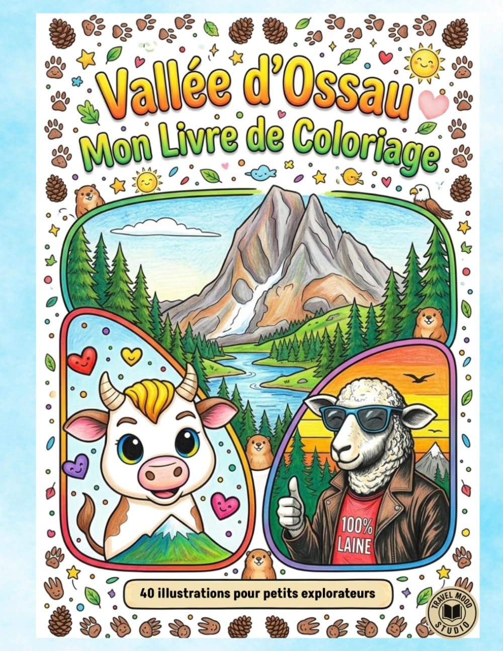 Vallée d'Ossau: Mon livre de coloriage (Voyages & Évasion)