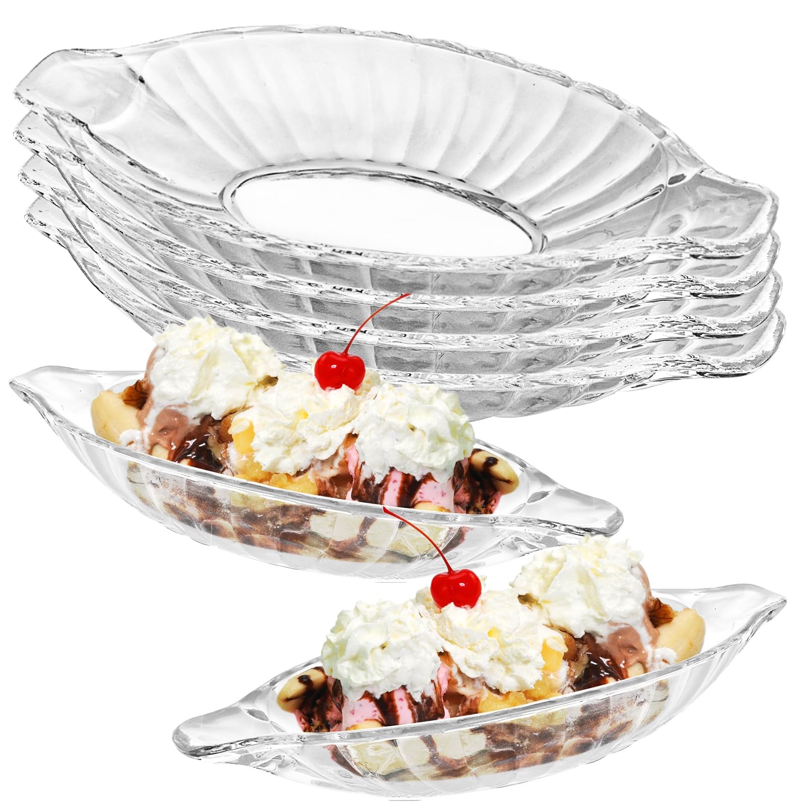 Lot de 6 coupelles en verre de 180 ml | Petits bols à dessert transparents pour fruits, yaourts, brownies, collations