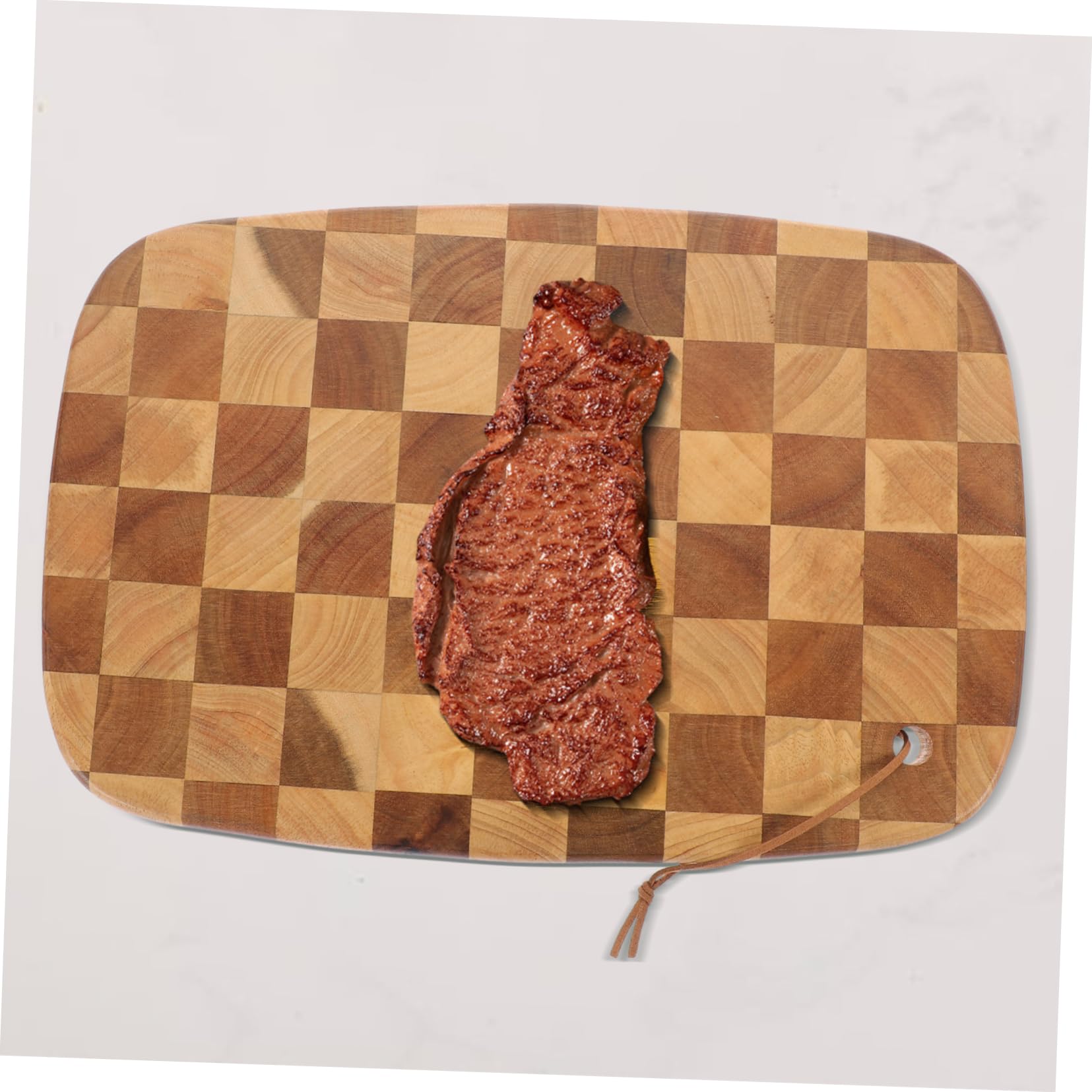 COLLBATH Tabla de Cortar Cocina Madera Nogal Doble Cara Fácil de Usar para Preparar Comidas Cocina Profesional y Hogar