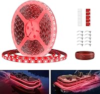 Vista 1 de Tiras de luz LED para pontón, luces LED marinas impermeables de 12V 5M/16.4FT para interior de barco, luz de cubierta de barco para pesca nocturna