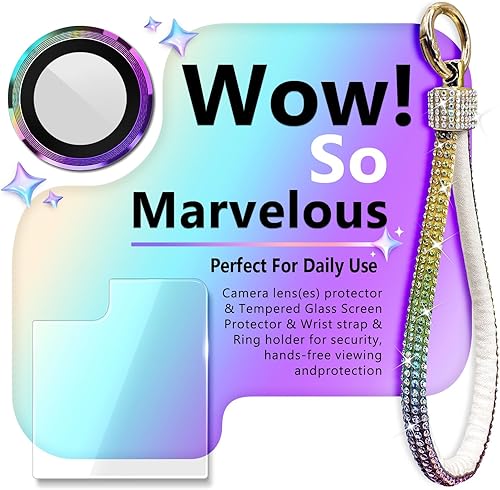 Miniatura 9 de NGB Supremacy Funda para Samsung Galaxy Z Flip 5 (5G 2023) con protector de pantalla de vidrio templado, protector de lente de cámara, cordón de