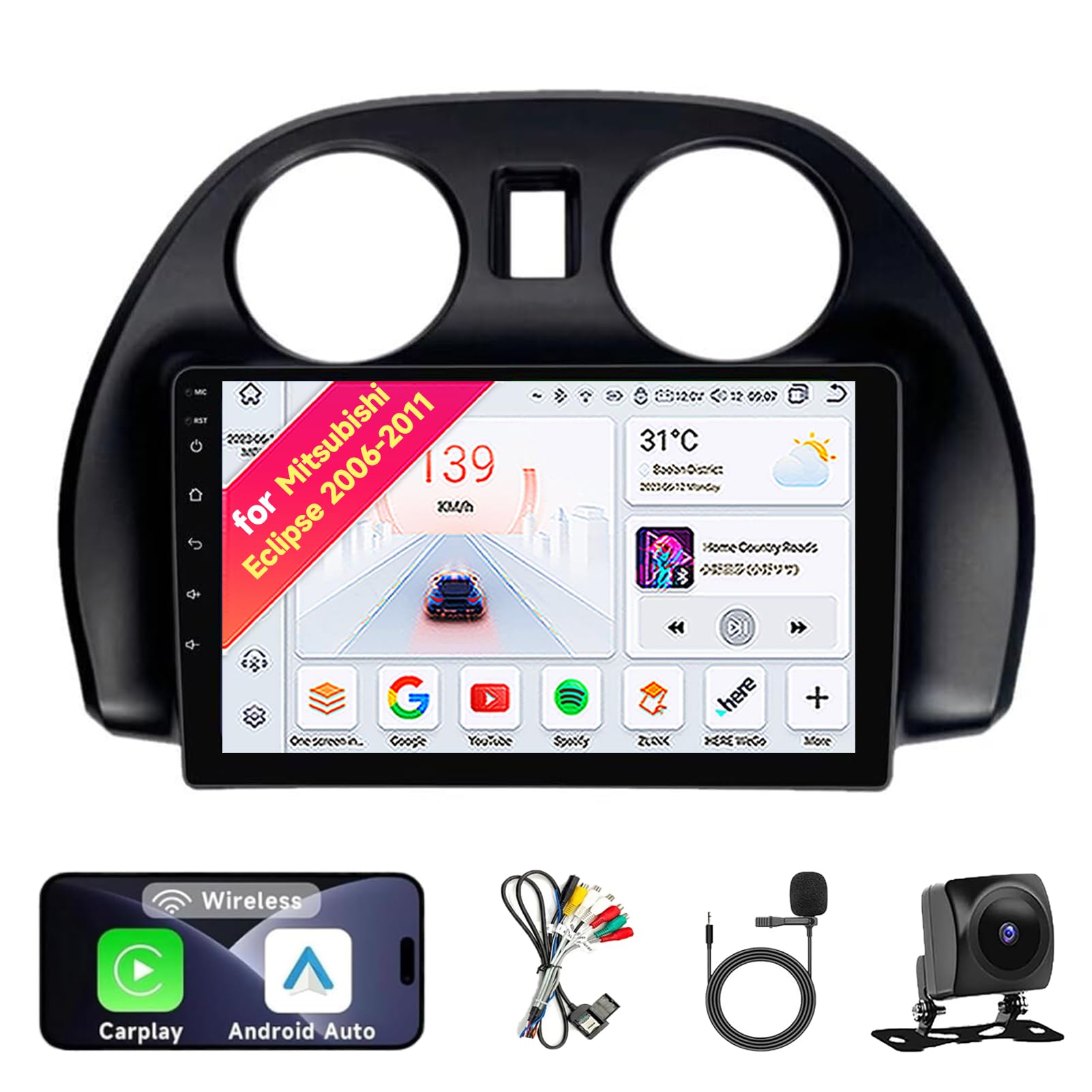 Amazon.com: Android 14 Car Radio Stereo for Mitsubishi Eclipse