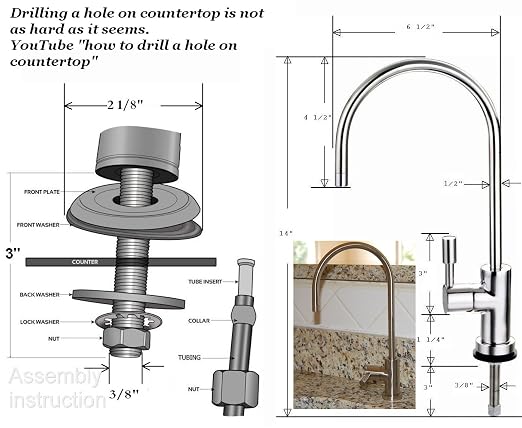 Sistema de filtración de agua con ósmosis inversa de 7 etapas, modelo RCC1UP-AK, bajo fregadero miniatura 11