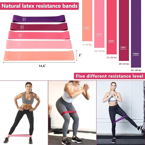 Miniatura 5 de Juego de accesorios de yoga 11 en 1 rueda, bloques, bandas, bolsa y cuerda de saltar para estiramientos y flexiones hacia atrás