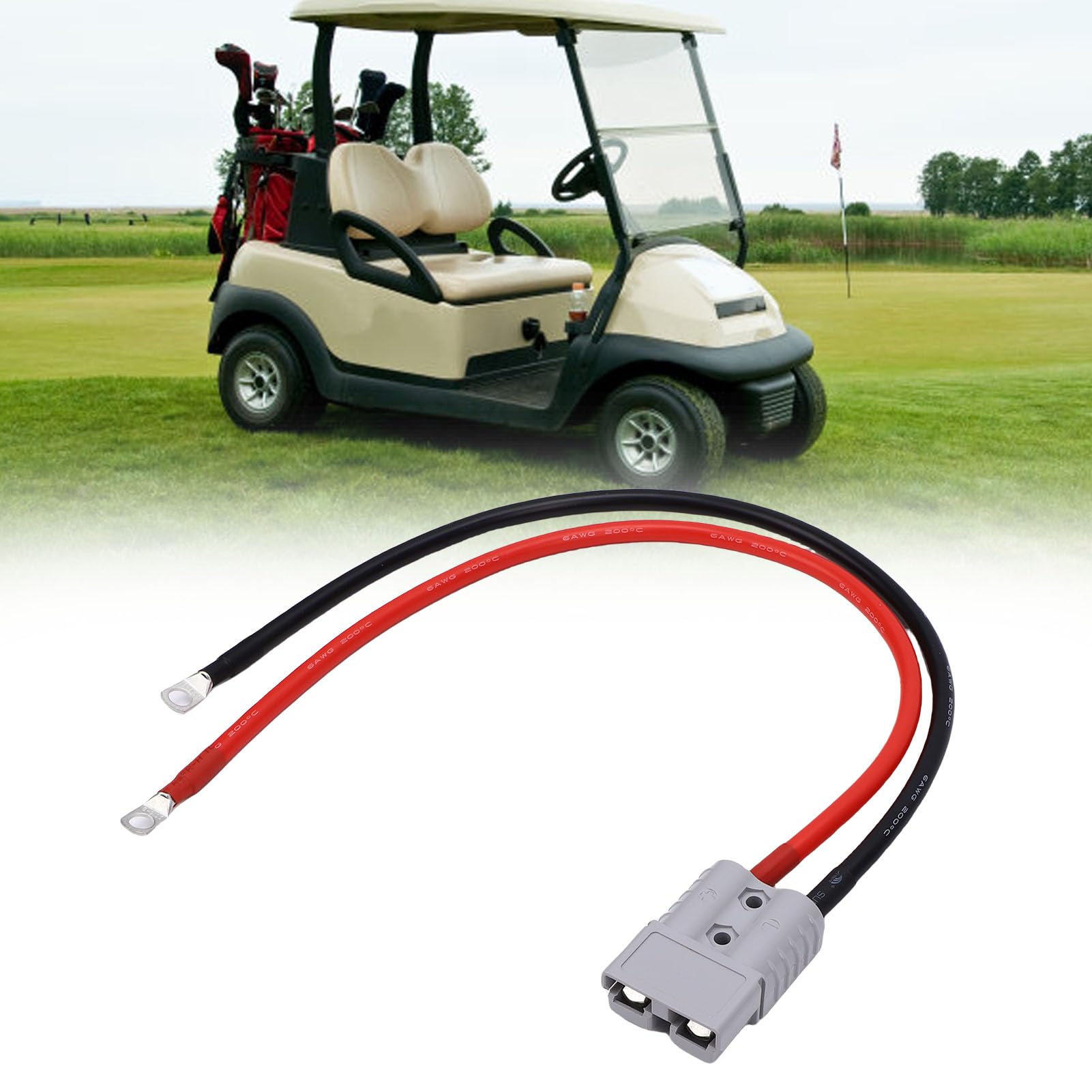 Connettore Rapido Batteria, Connettore Anderson 600 V 120 A, Spina SC16-8 Terminale 6 AWG per Carrelli Elevatori Elettrici, Carrelli da Golf, Auto A Batteria