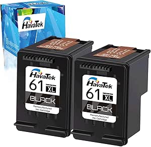 5530 Fiber 2 Cartucce Di Inchiostro Nero HP 61XL - Compatibili Con - Foto 2