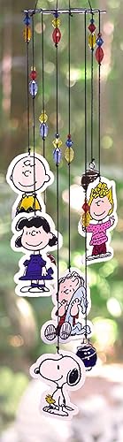 Miniatura 2 de Spoontiques Carillón de viento de cacahuetes, decoración de jardín al aire libre, campanillas decorativas para decoración de patio, jardín, patio