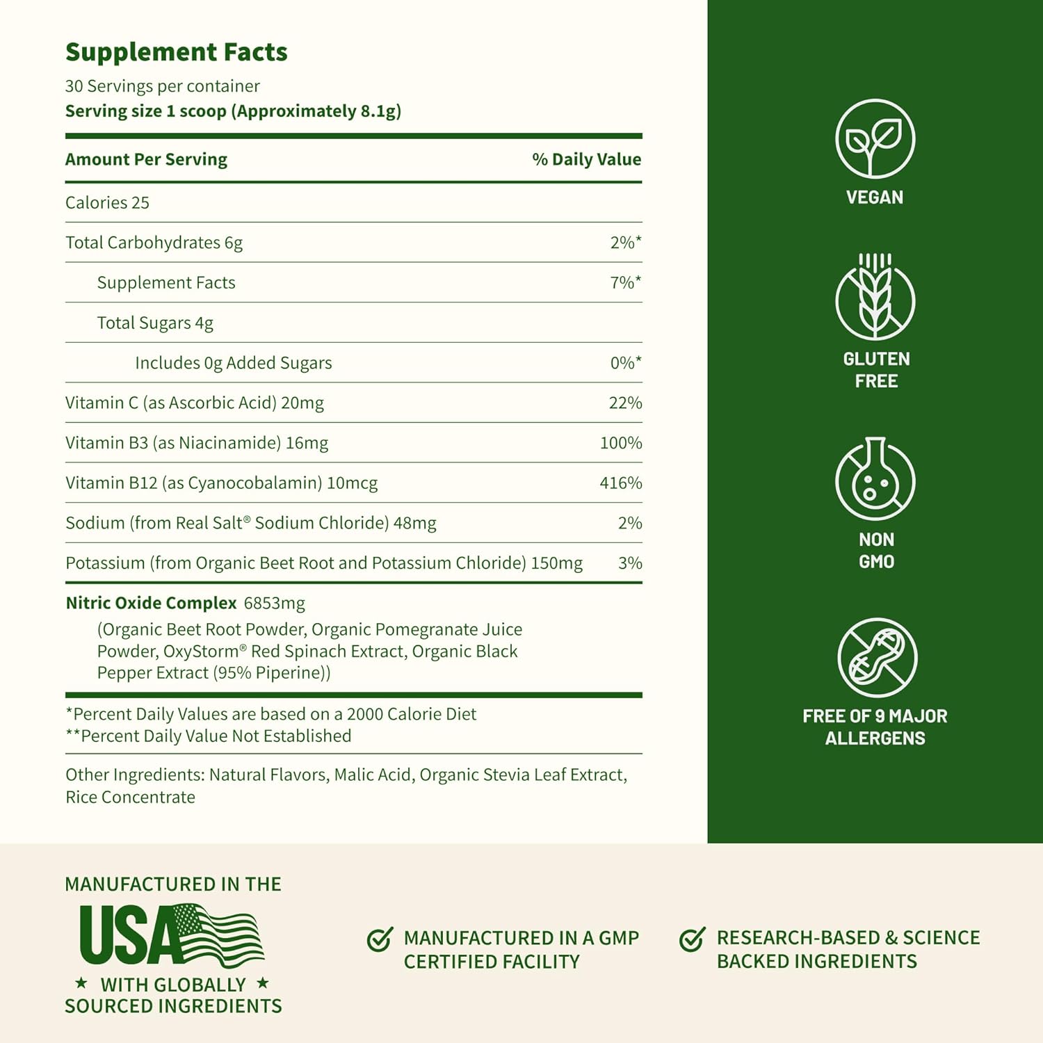 Snap Supplements Organic Beet Root Powder, Nitric Oxide Supplements for Men & Women, Organic Beets & Pomegranate, Supports Healthy Energy Levels, 8.8 oz (1 Month Supply), Apple - Image 7