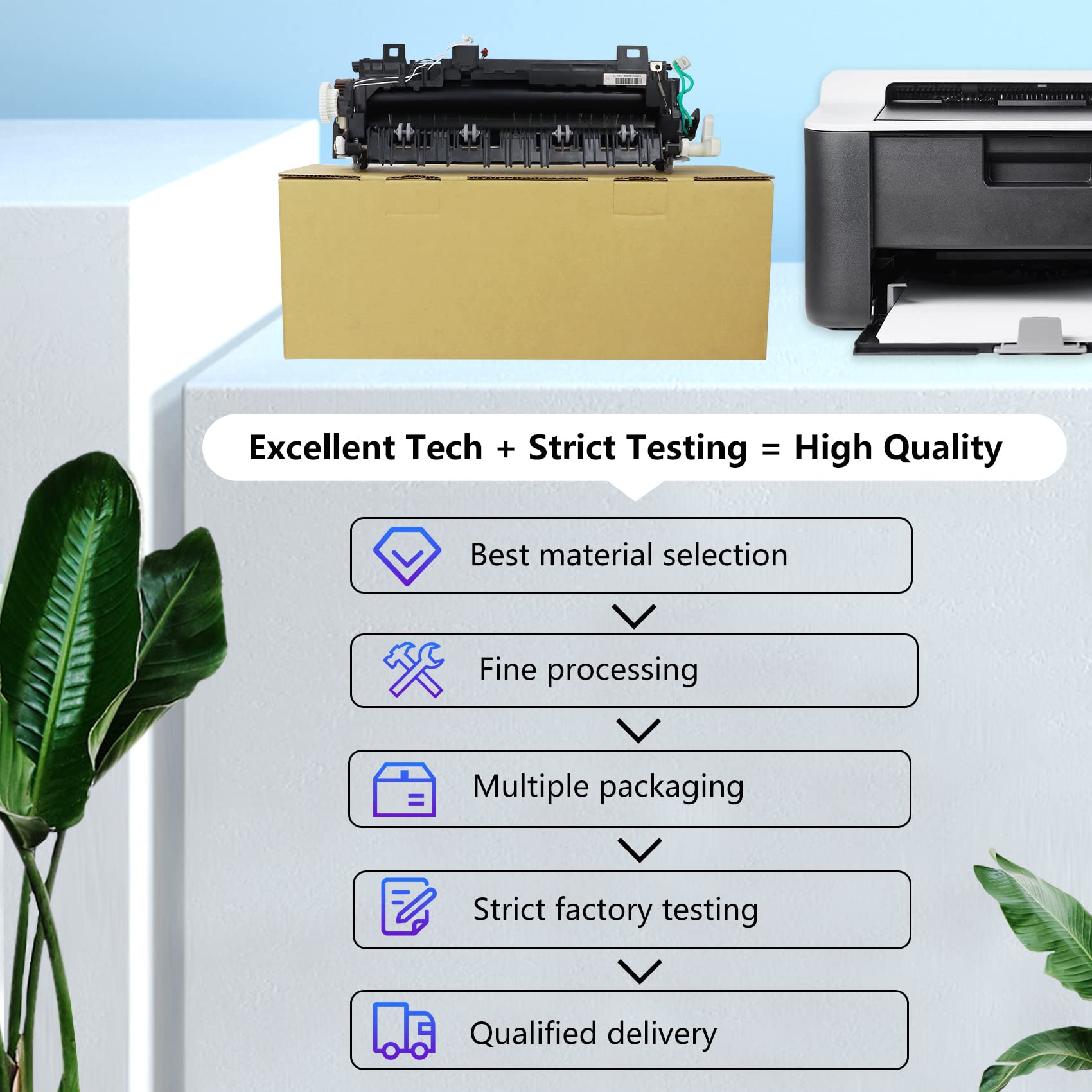 D00V9L001/D008AK001/D01SE6001 Fuser Unit Kit for Brother HL-L6200DW HL-L6200DWT HL-L6250DW HL-L6300DW HL-L6400DW HL-L6400DWT MFC-L6700DW MFC-L6750DW MFC-L6800DW (110/120 Volt - Up to 200K Pages)