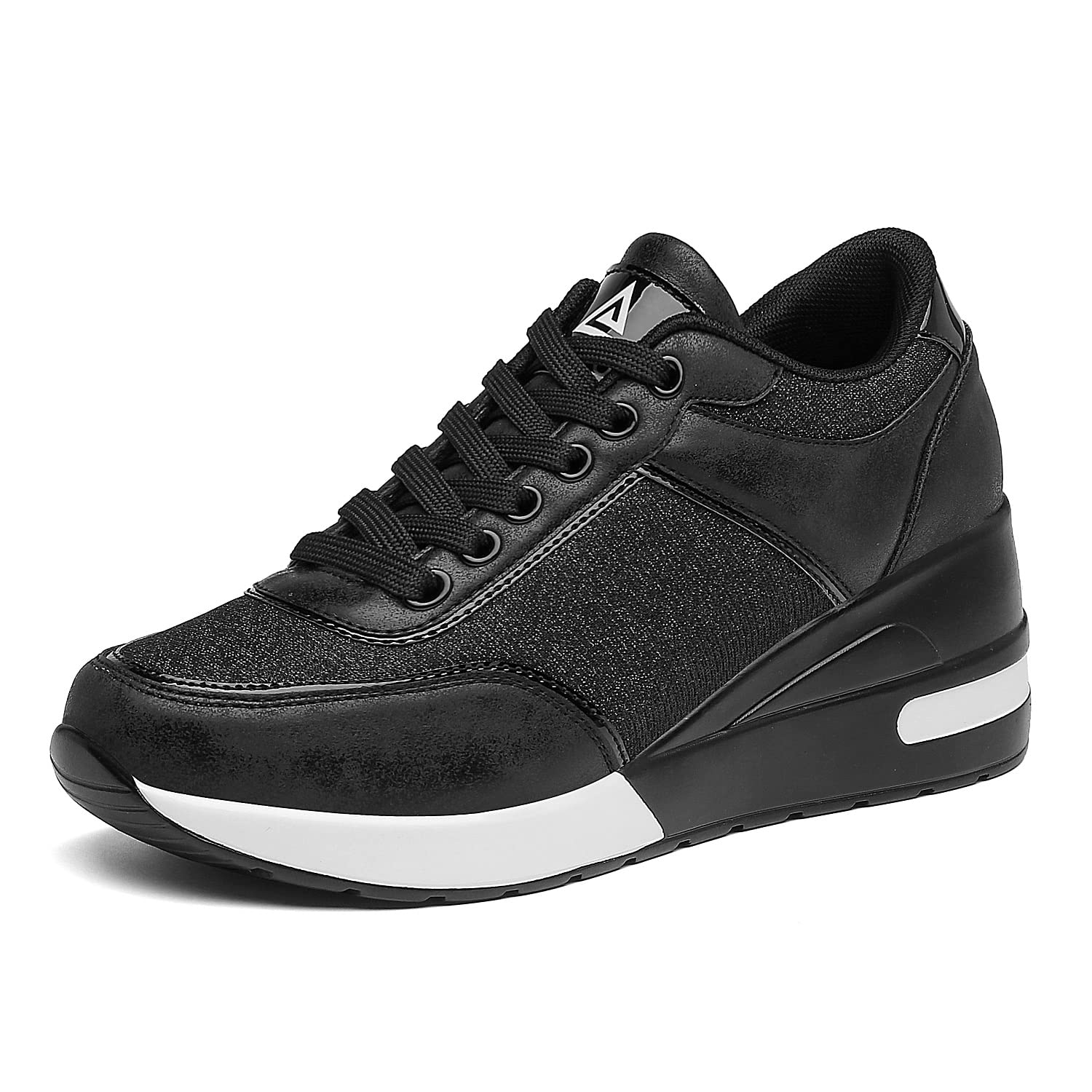 AONEGOLDSports Shoes Platform Wedge for Women High Shoes Sneakers Wedges Indoor Heel