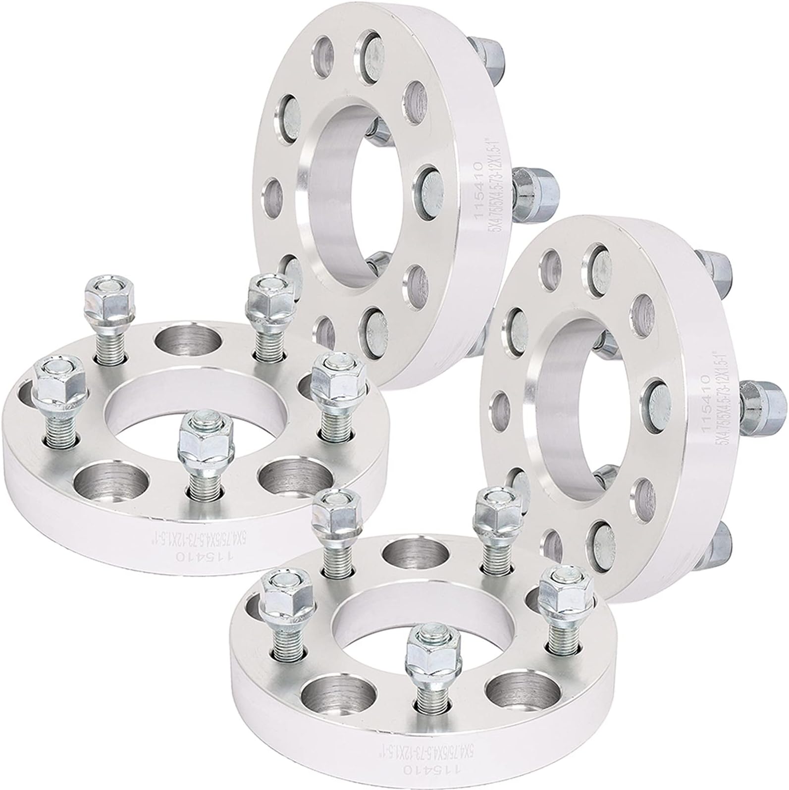 IRONTEK 1.5-Inch Wheel Spacers (5x114.3) For Lexus/Toyota - 4 Pcs, 82.5mm Bore, 12x1.5 Studs