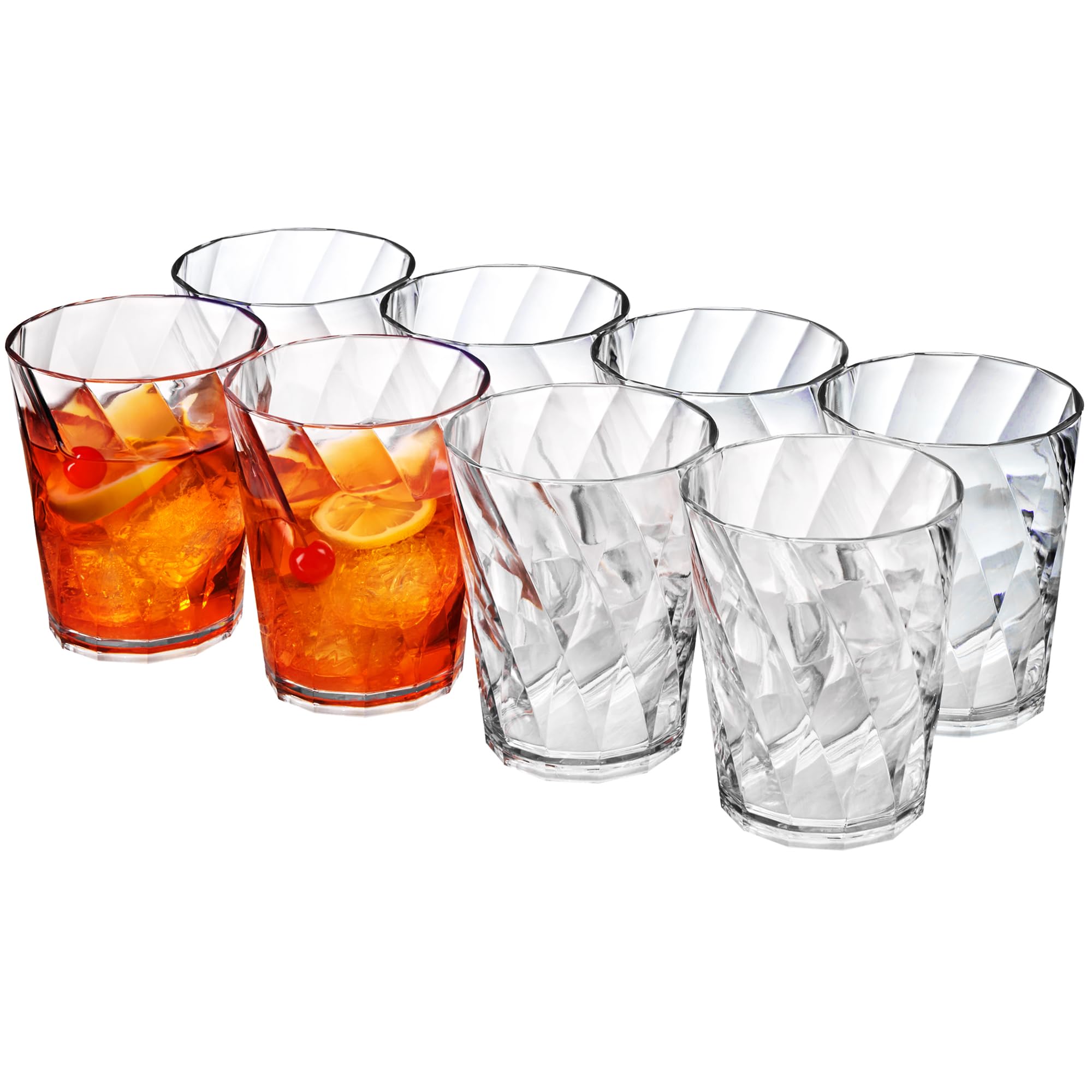 US Acrylic Optix Plastic Reusable Drinking Glasses
