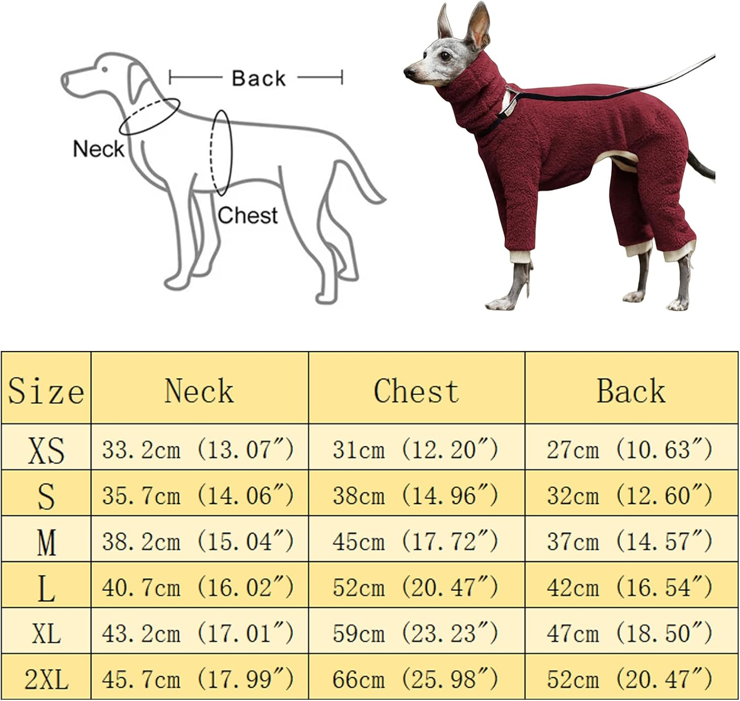 犬の冬のコートの柔らかいプルローバーの犬のパジャマの四足のタートネックの厚いフリースの暖かいグレーハウンドのスウェーターの中型の大き