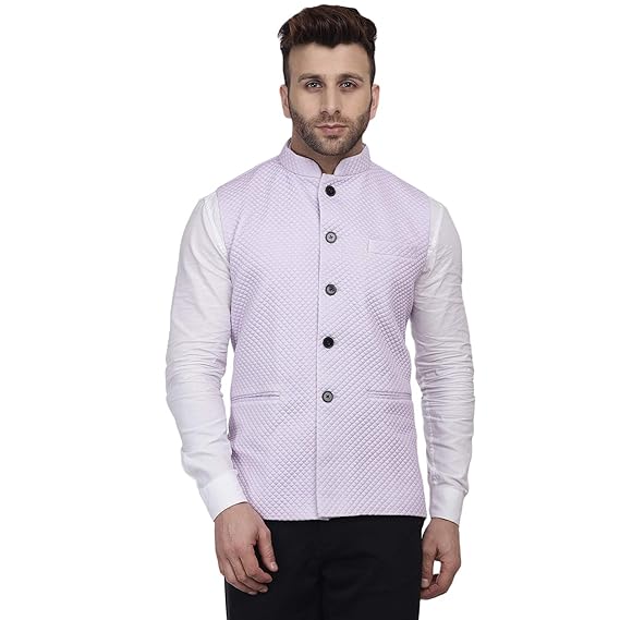 Men's Pure Cotton knitted Nehru Jacket