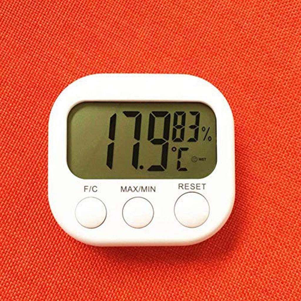 Termometr pokojowy - precyzyjny higrometr pokojowy termometr pokojowy (8,5 x 7,5 cm) biały