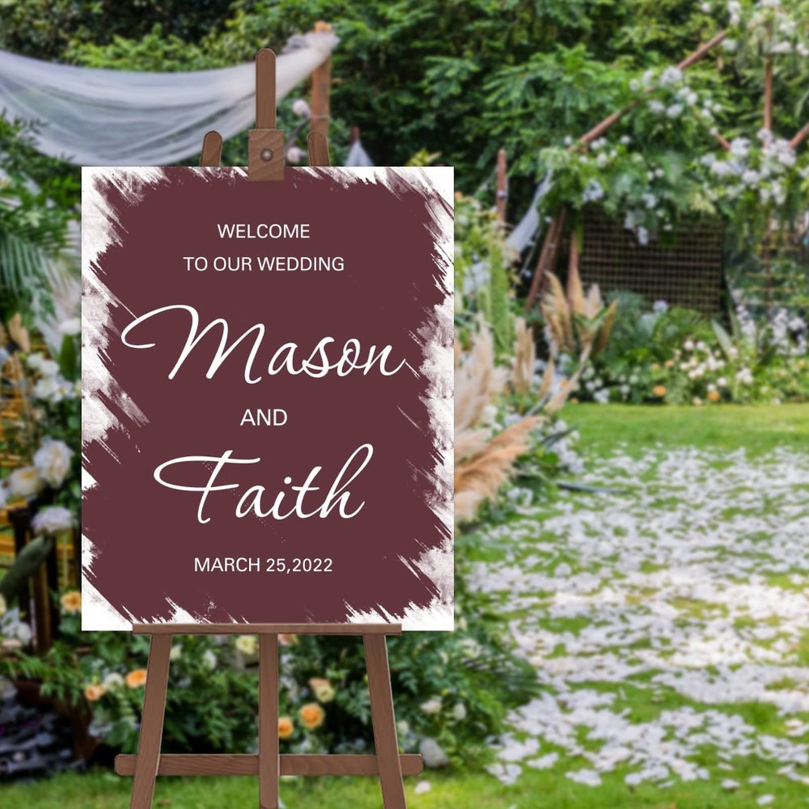 Panneau de bienvenue mariage personnalisé souvenir pour toute la vie
