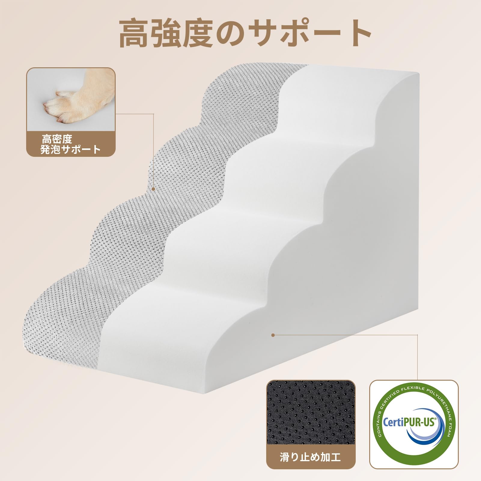 Amazon | EHEYCIGA 犬 階段 ステップ ペット 階段 ドッグステップ 犬