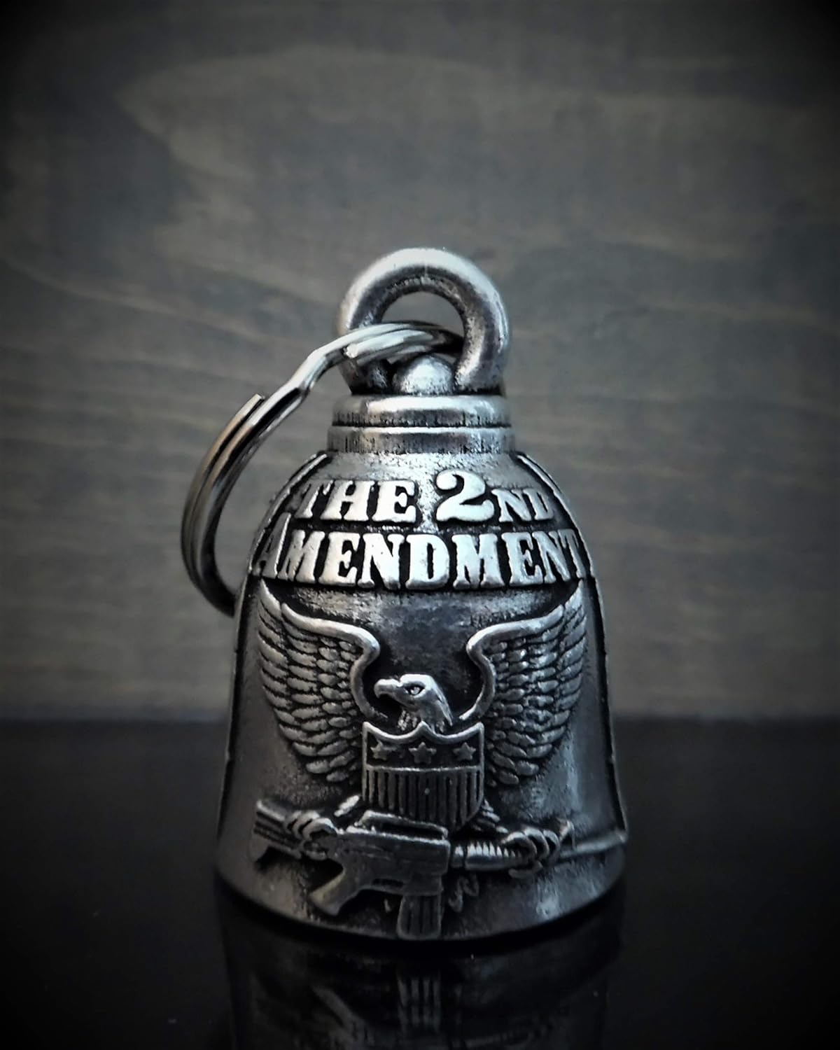 Bravo Bells The 2nd Amendment Bell - Biker Bell Accessory or Key Chain for Good Luck on The Road - Image 5