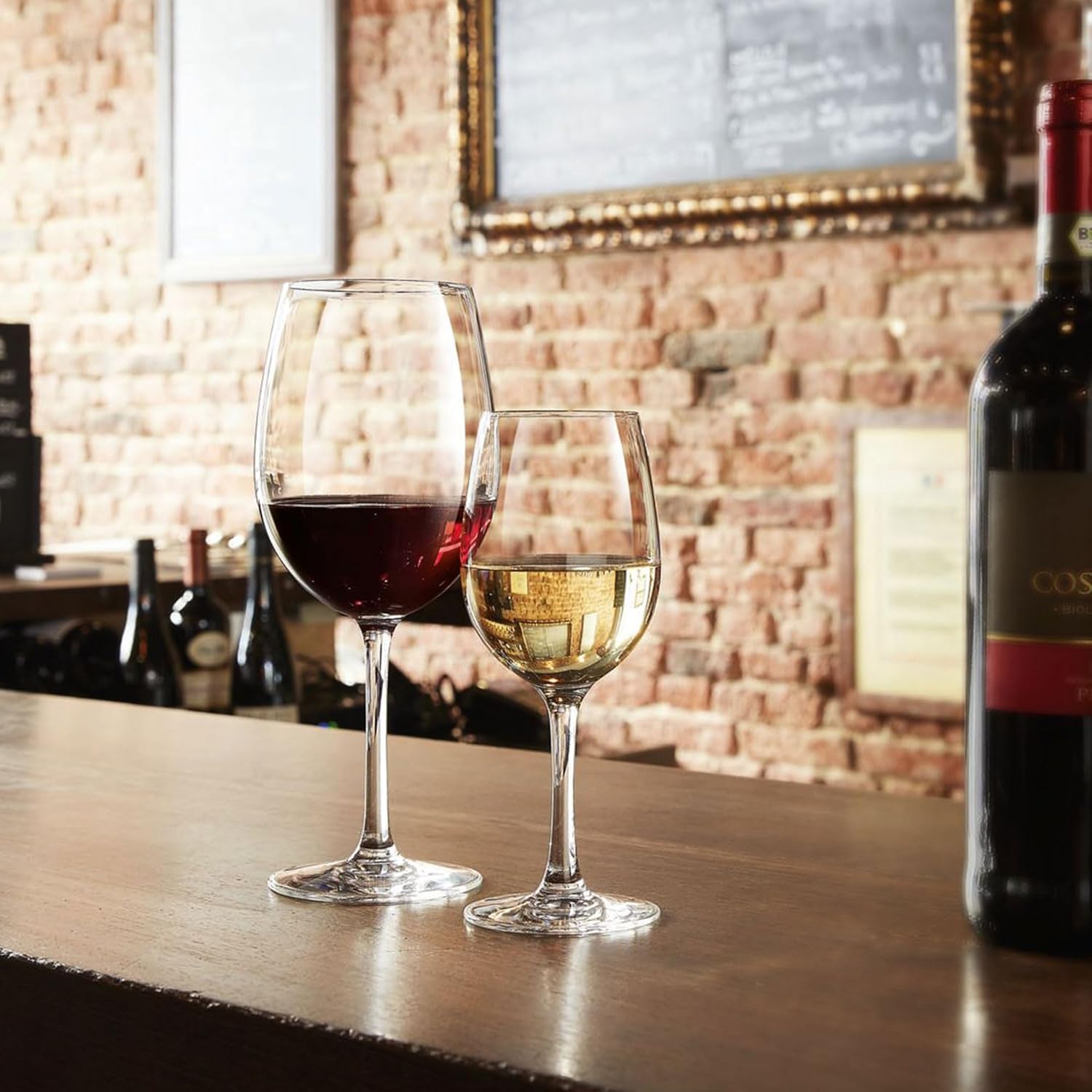 Chef & Sommelier - Cabernet Collection - Set of 6 Tulip Wine Glasses with Stem 25cl - Shine, Transparency and High Resistance - Reinforced Packaging