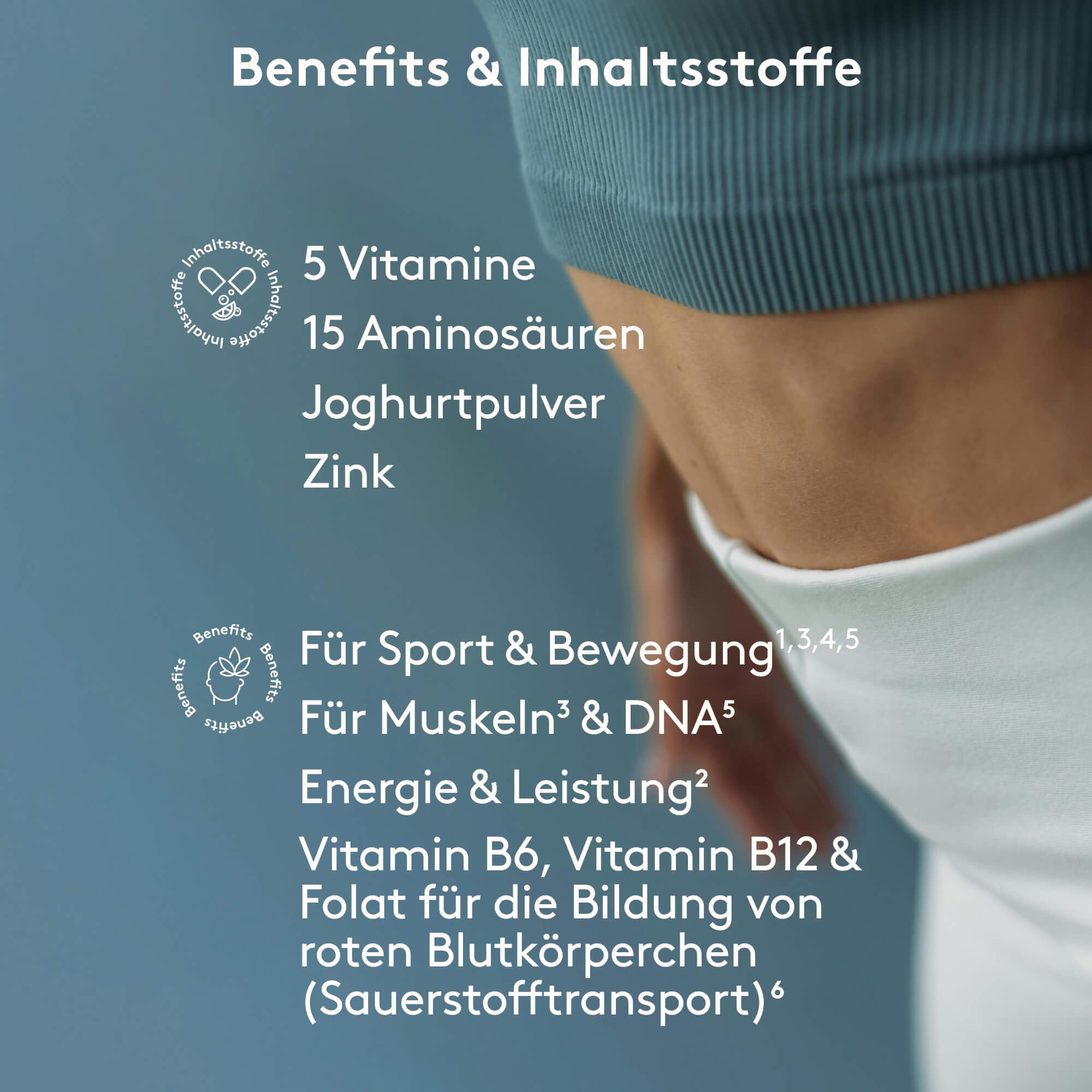 MITOcare Aminosäuren Sport - Aminosäuren Komplex hochdosiert - L-Glutamin, L-Theanin, L-Arginin & L-Leucin - Für Sport & Bewegung - Monatspackung mit 360 Kapseln - Produziert in Deutschland