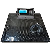 Vista 7 de Báscula de piso industrial resistente de almacén con indicador de pantalla digital (nuevo 36 * 36)