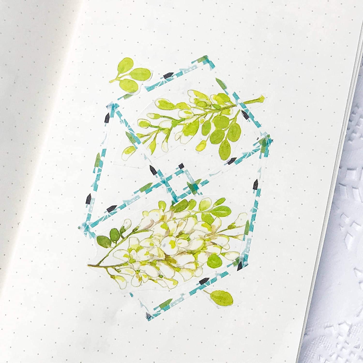 Juego de 100 rollos de cinta Washi, cinta adhesiva decorativa de papel de aluminio, 1-5 mm de ancho, algunas cintas tienen un patrón repetitivo (100 patrones aleatorios con caja)